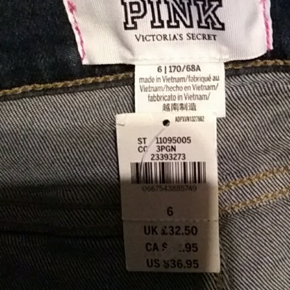 💋LAST PAIR😘VS. PINK denim shorts - Picture 4 of 6
